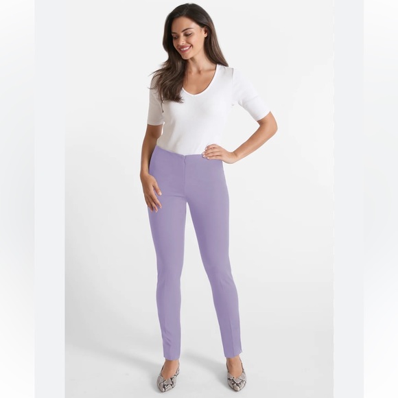 Peace of Cloth Jasmine Zip front Twill Pant Lavender Size 16 - Picture 1 of 3